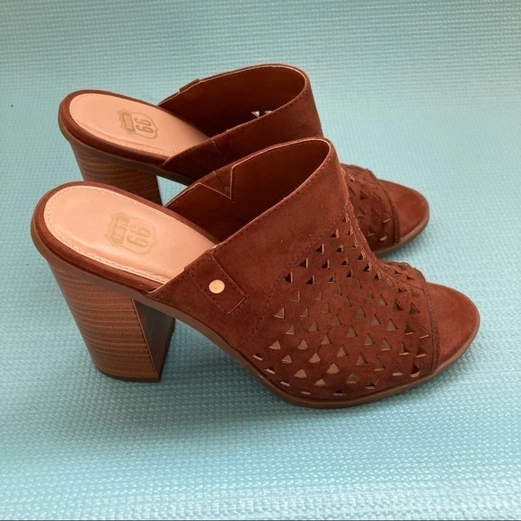 Route 66 Ripley Mule Sandal Brown faux suede size 8m - Picture 2 of 8